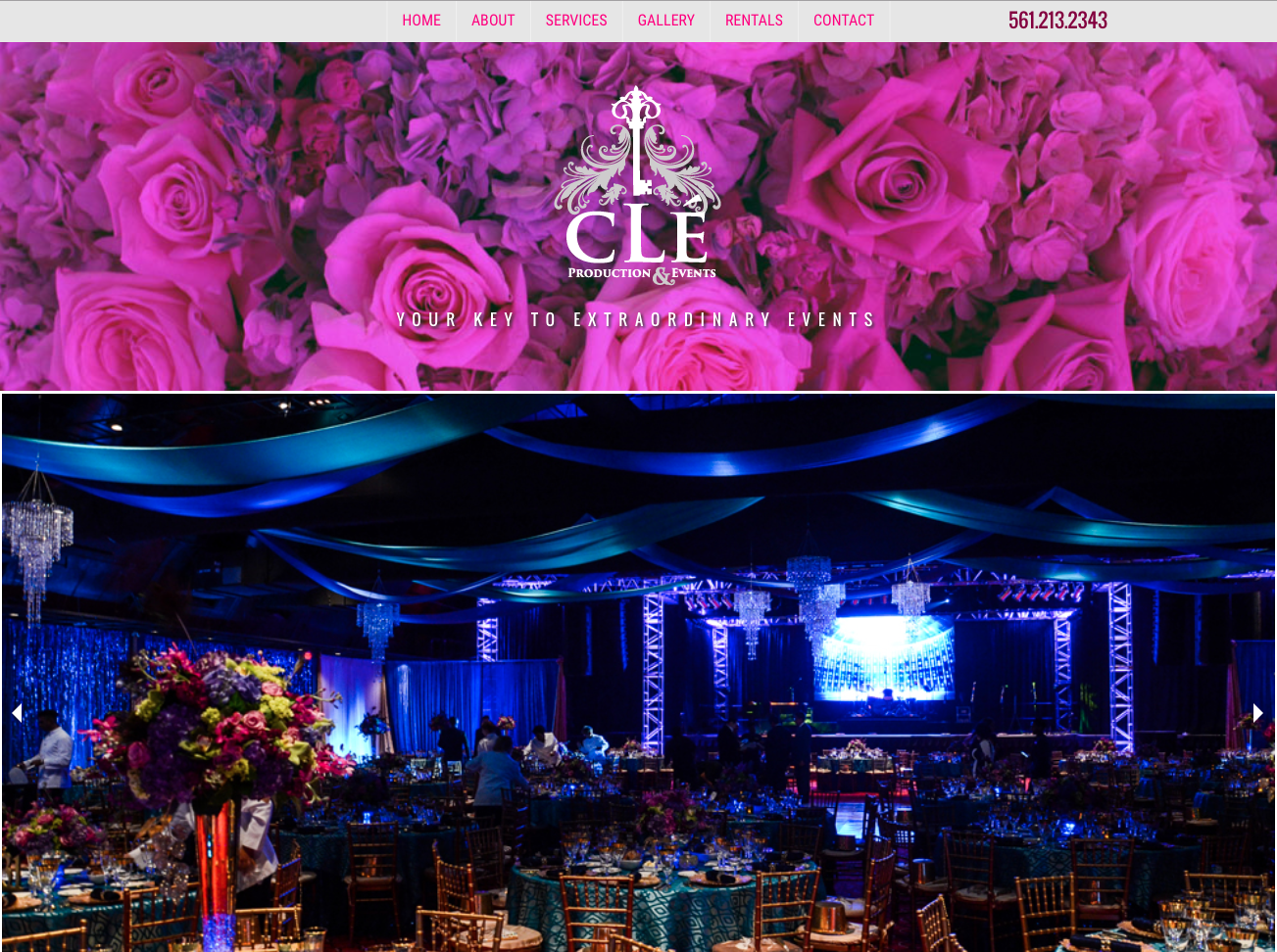 Clé Production and Events Website