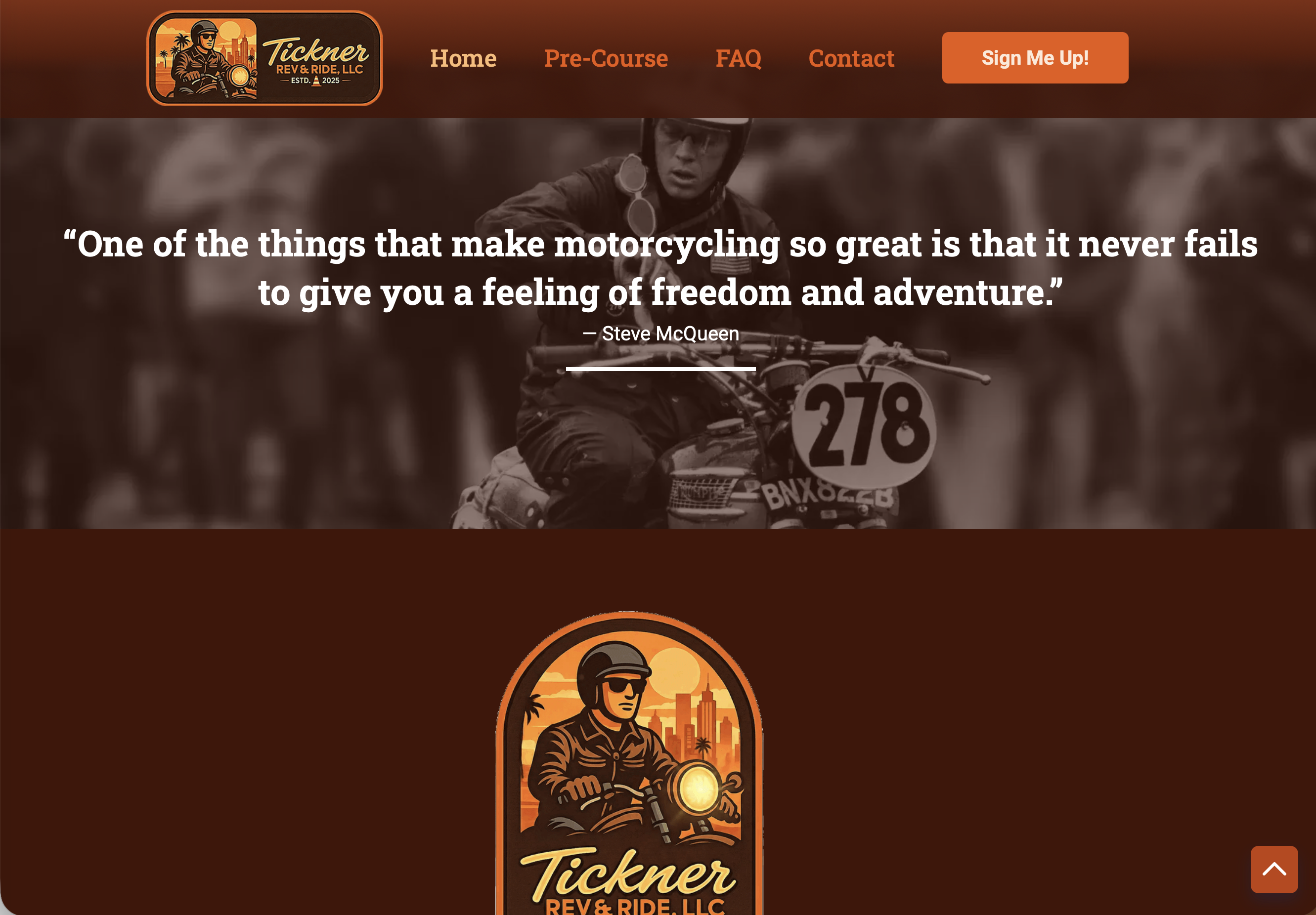 Tickner Rev & Ride, LLC. Website