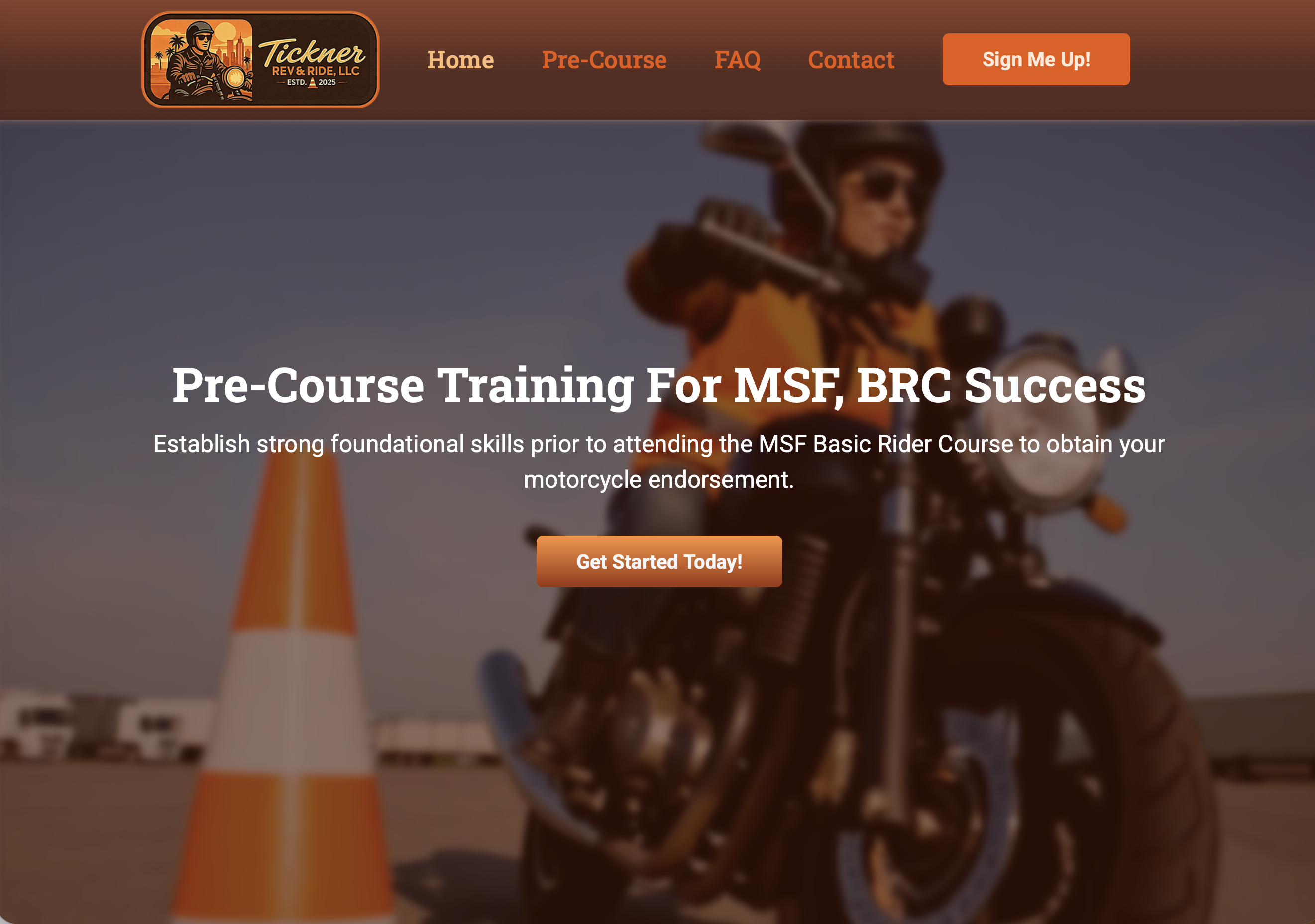 Tickner Rev & Ride, LLC. Website
